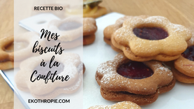 CUISINE BIO : Mes biscuits à la confiture