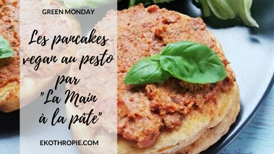 Les pancakes vegan au pesto par "La Main à la pâte"