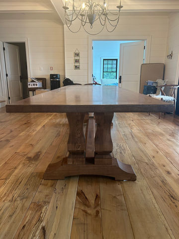 10ft custom red oak table