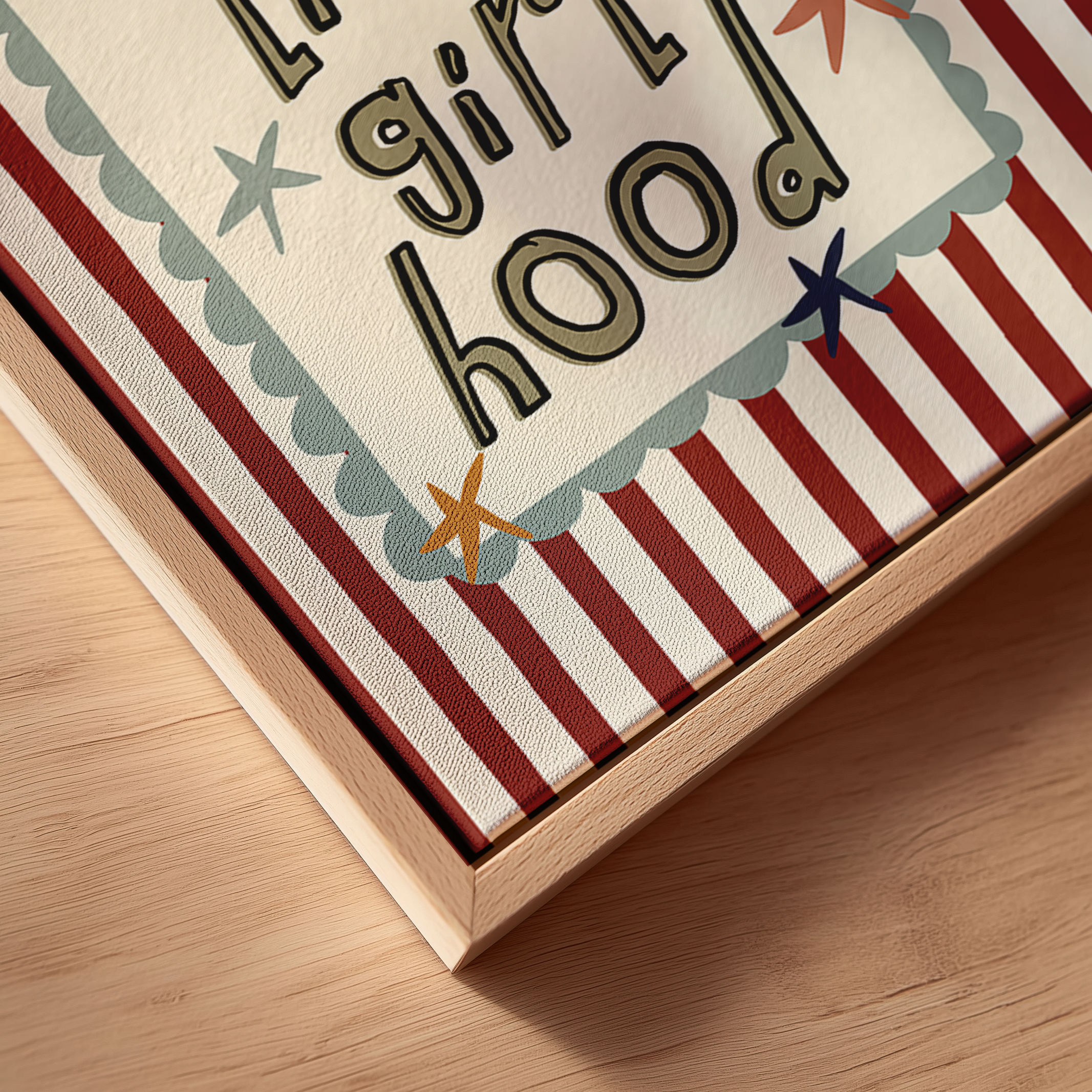 Long Live Girlhood Print | Girls Room Wall Art | Retro Kids Poster | Printable
