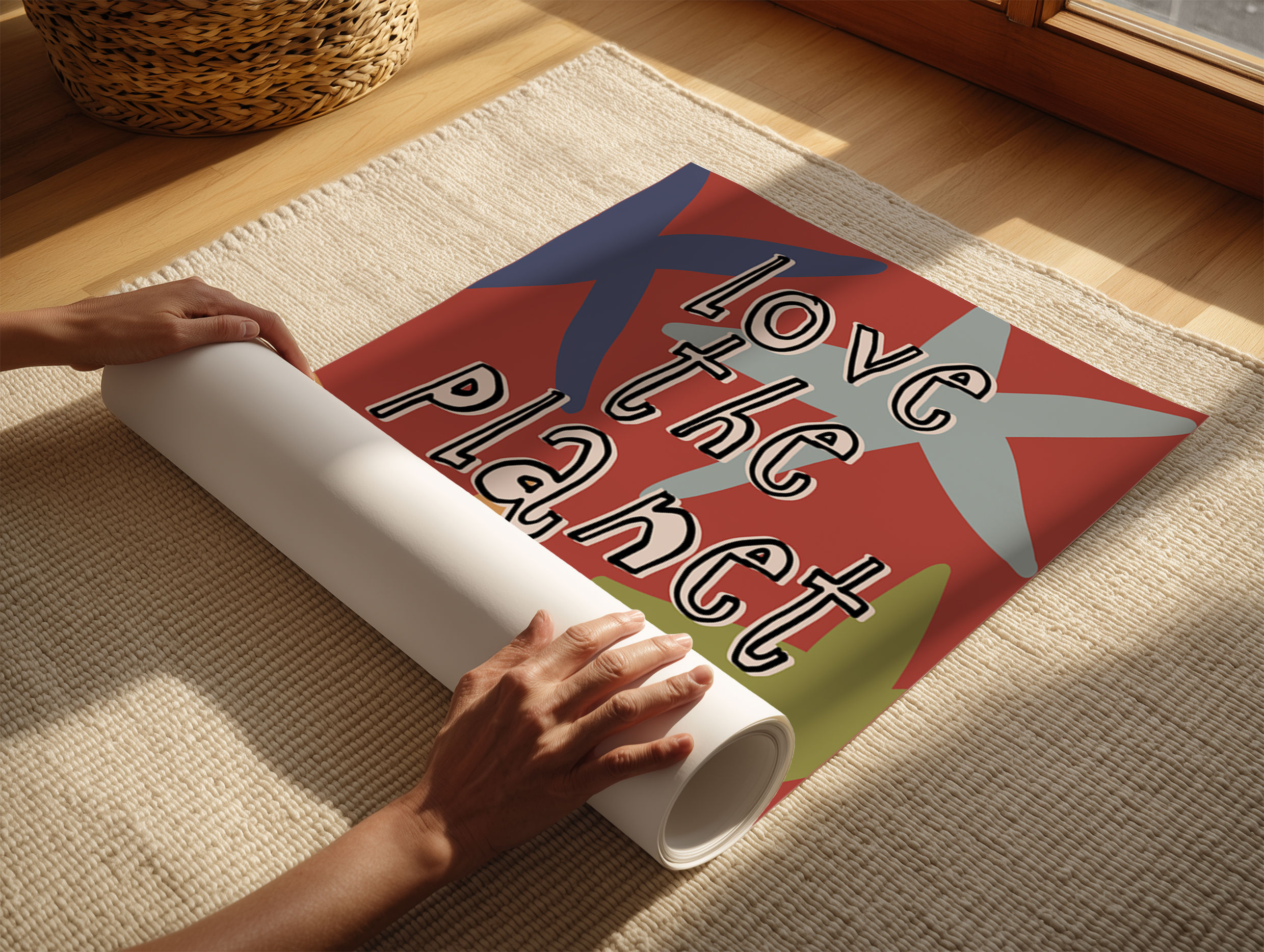 Love the Planet You Play On Print | Kids Room Wall Art | Toddler Playroom Decor