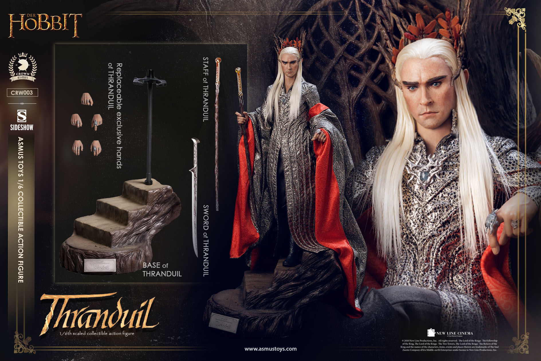 Asmus Toys Lo Hobbit 1/6 Thranduil CRW003