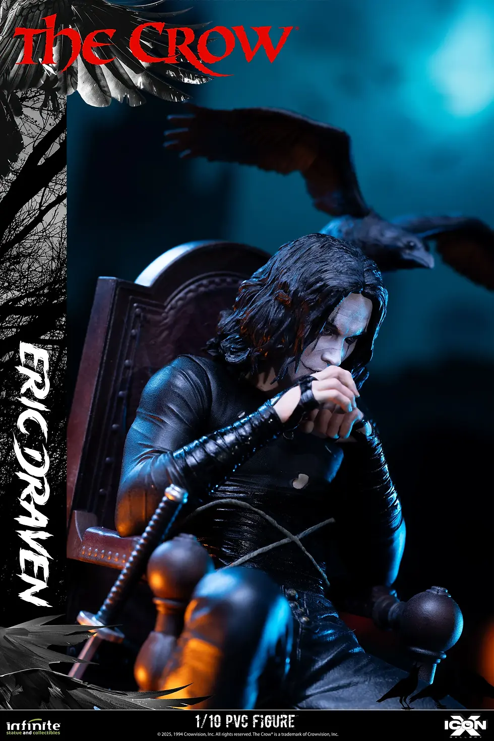 Thumbnail: The Crow Eric Draven Icon X 1/10 Pvc Figure