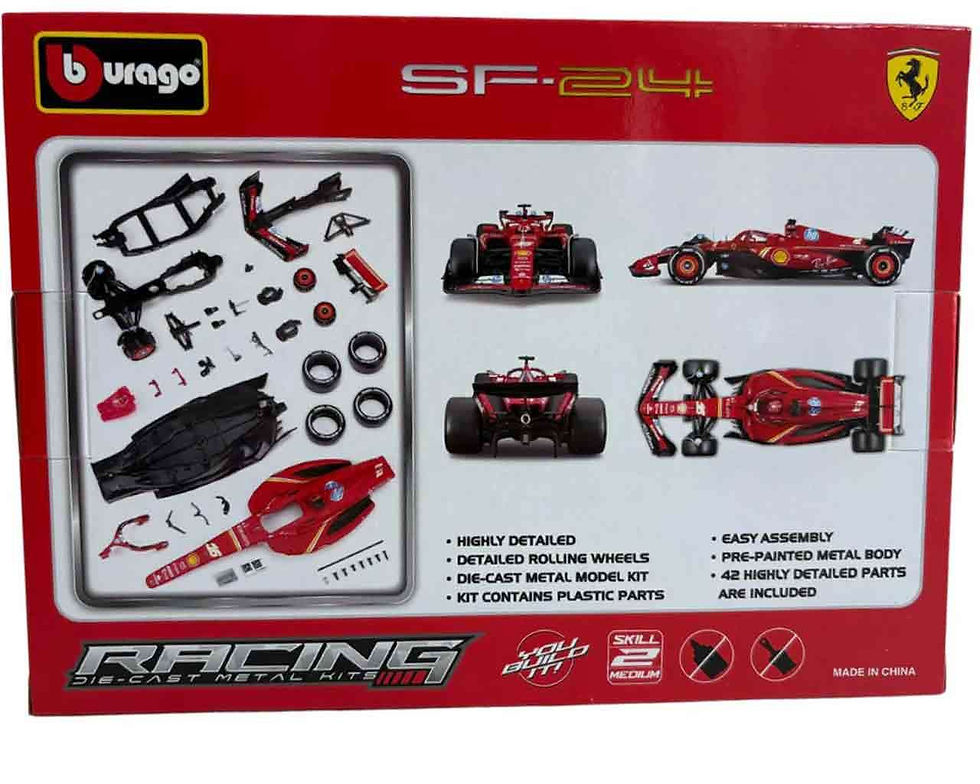 Miniatura: Ferrari f1 sf-24 - n.16 charles leclerc with helmet - model kit 1:24