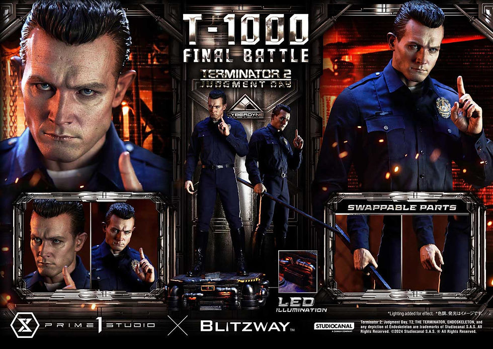 Thumbnail: Terminator 2 Museum Masterline Series Statue 1/3 T-1000 Final Battle 73 cm