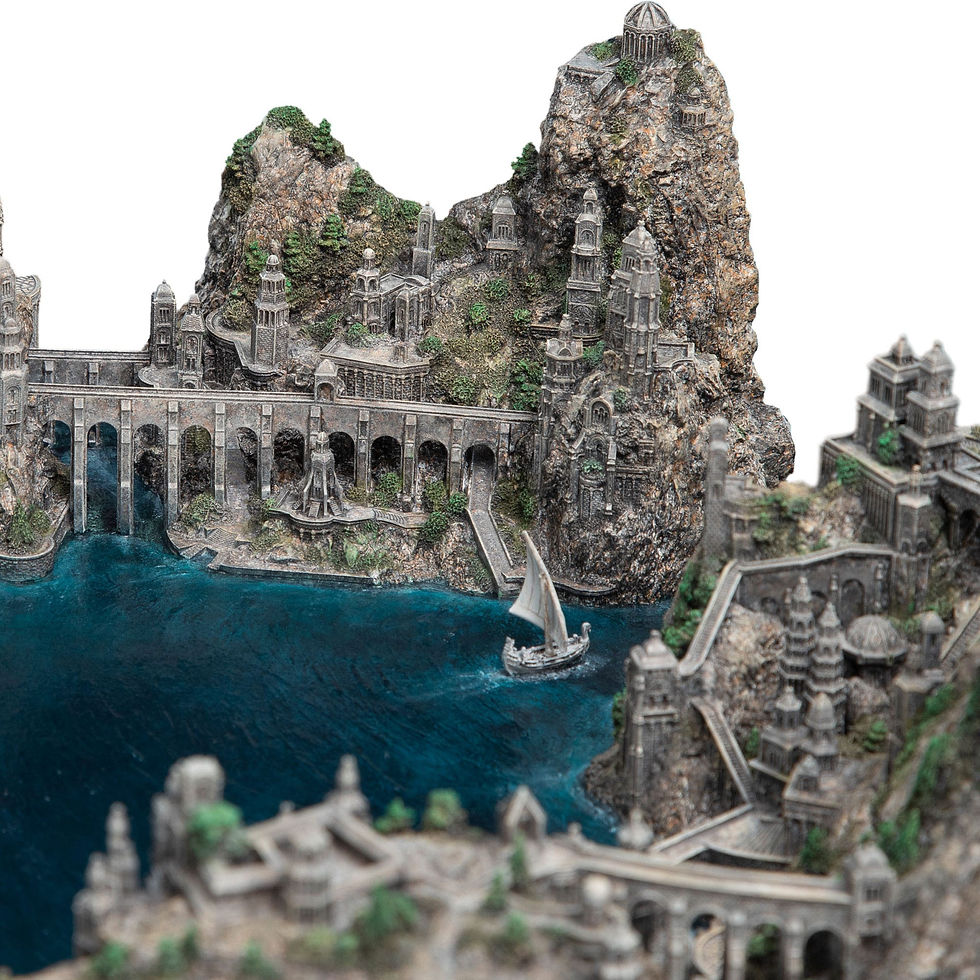 Miniatura: Lord of the Rings Statue Grey Havens 13 cm