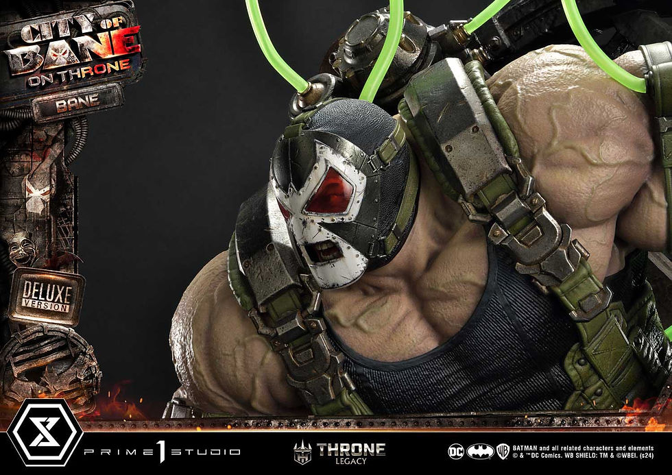 Miniatura: DC Comics Throne Legacy Collection 1/4 Batman Bane on Throne Deluxe Bonus 61 cm