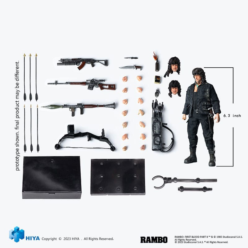 Miniatura: First Blood II Exquisite Super Series 1/12 First Blood III John Rambo 16 cm
