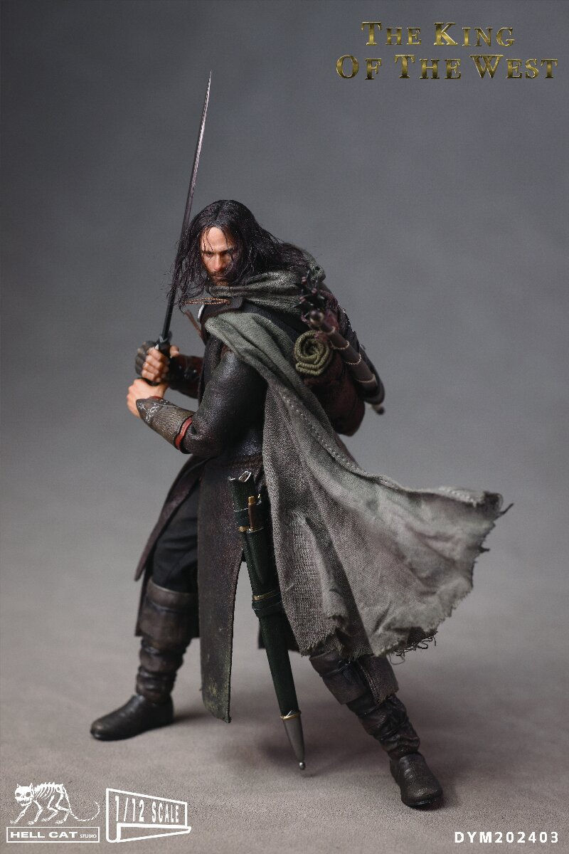 Miniatura: Hell Cat Studios  LOTR 1/12 Aragorn The King of the West DYM202403