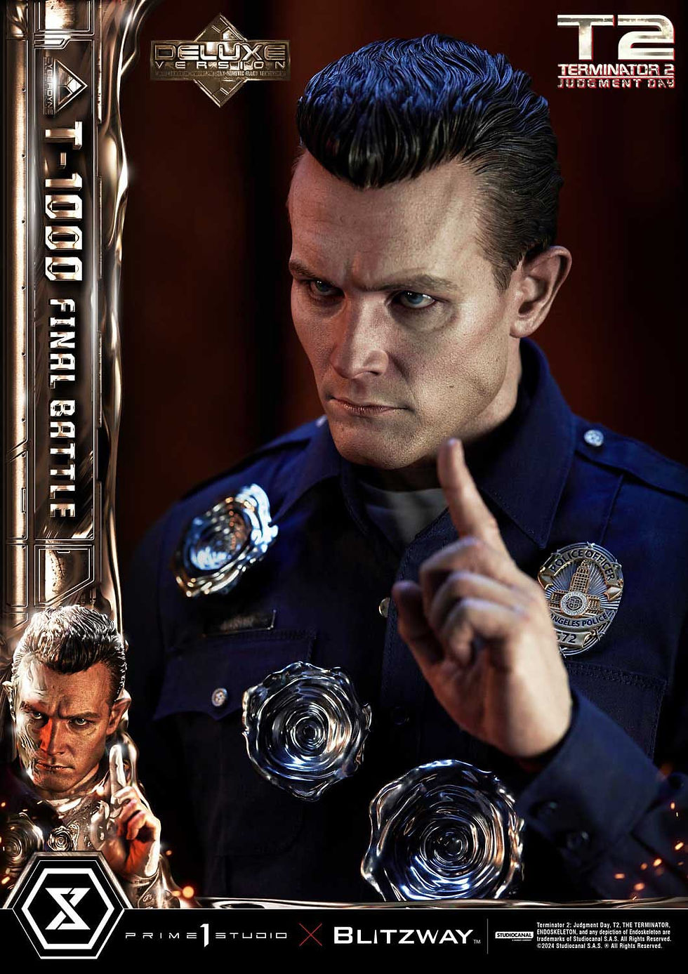 Thumbnail: Terminator 2 Museum Masterline Series 1/3 T-1000 Final Battle Deluxe Bonus 73 cm