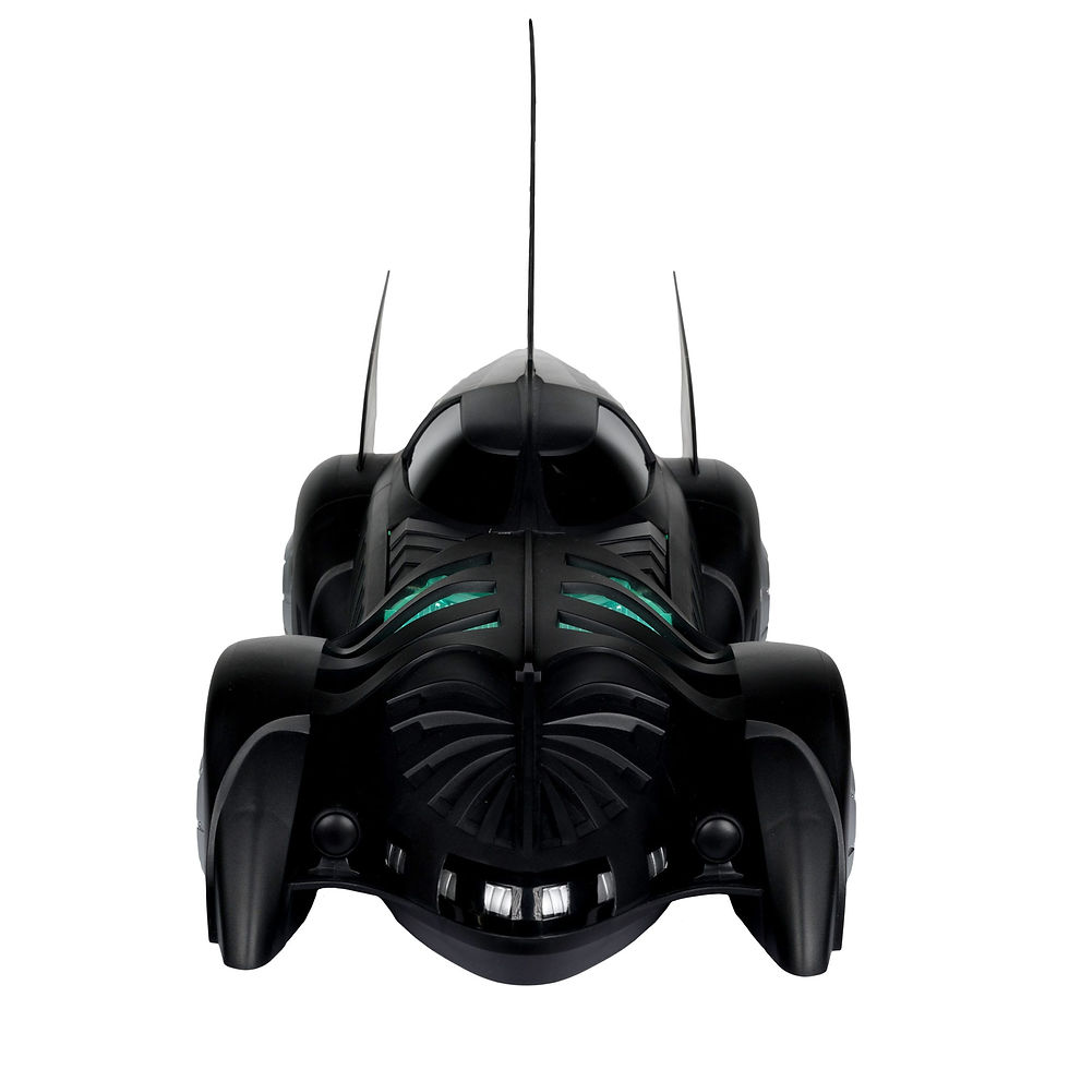 Miniatura: Batman Forever with Vehicle Alfred Pennyworth & Batmobile (Gold Label) 79 cm