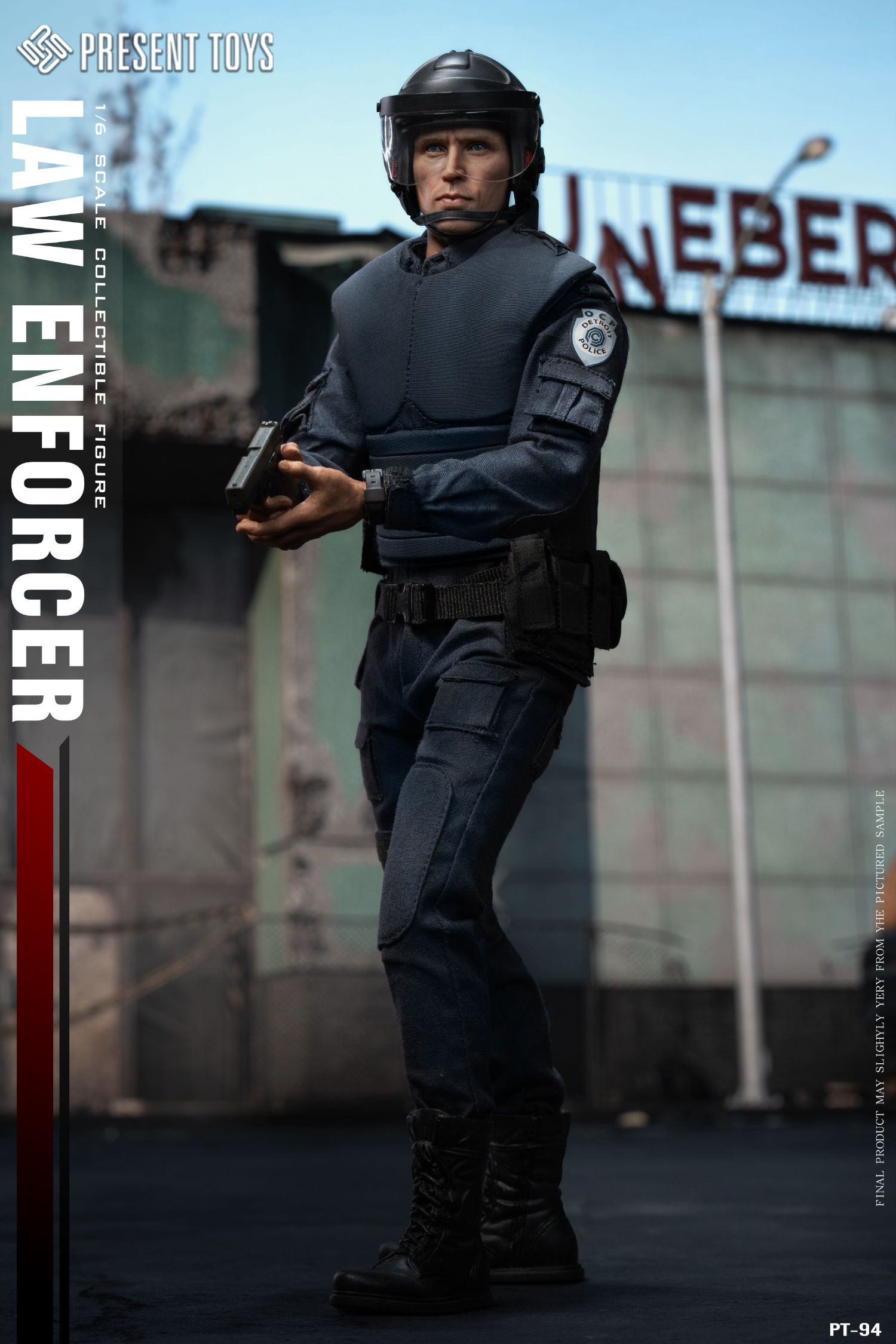 Present Toys Law Enforcer 1/6 Alex Murphy PT-sp94