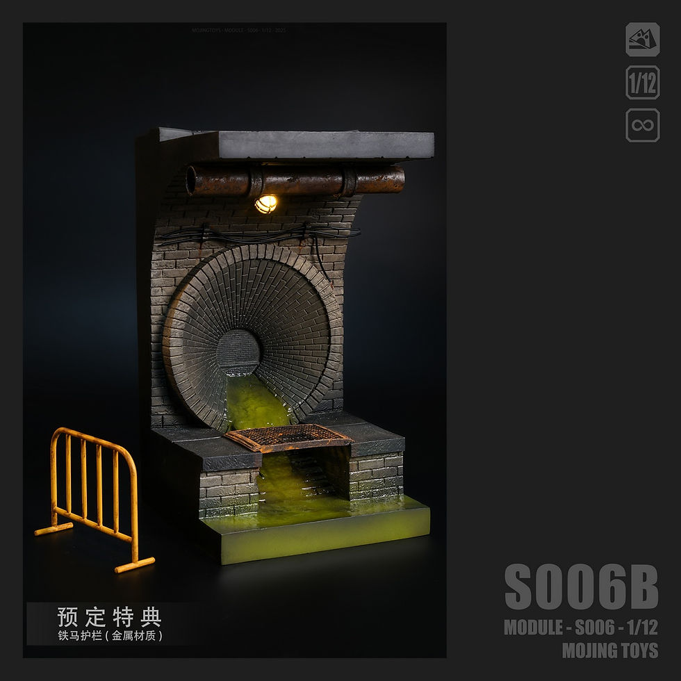 Miniatura: Mojing Toys 1/12 American Comic Sewer Diorama S006