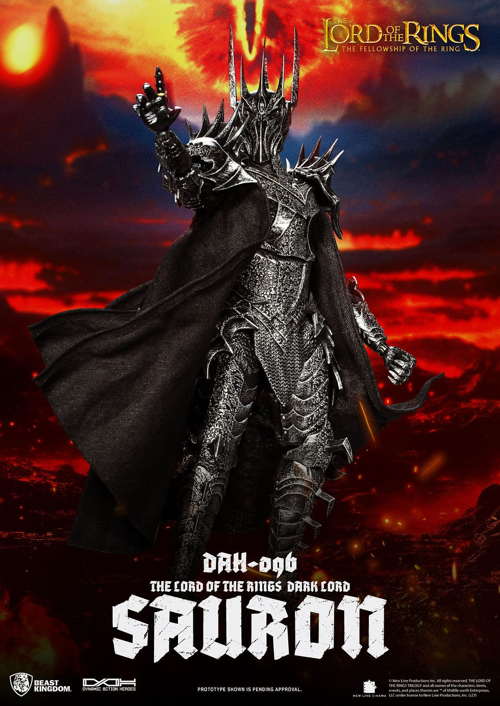 Thumbnail: Lord of the Rings Dynamic 8ction Heroes Action Figure 1/9 Sauron 29 cm
