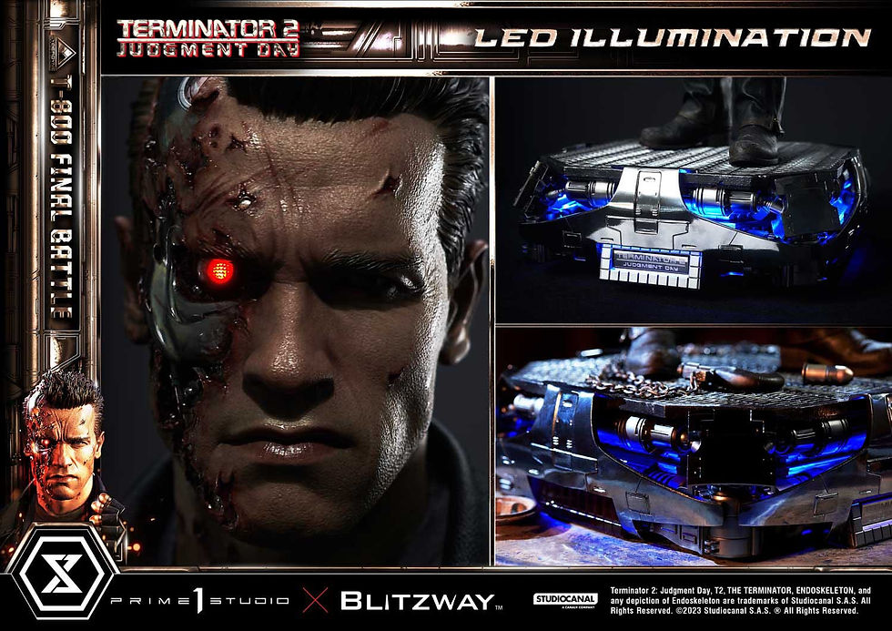 Thumbnail: Terminator 2 Museum Masterline  1/3 T-800 Final Battle Deluxe Version 75 cm