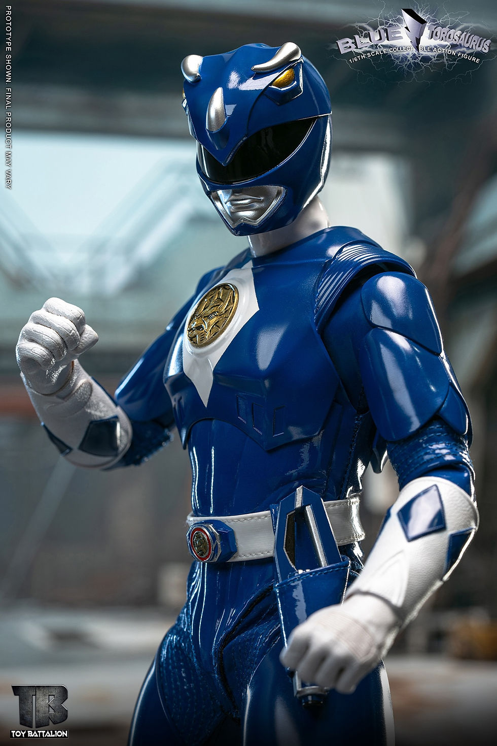 Thumbnail: TOYS BATTALION 1/6 Power Rangers Blue Torosaurus TB014