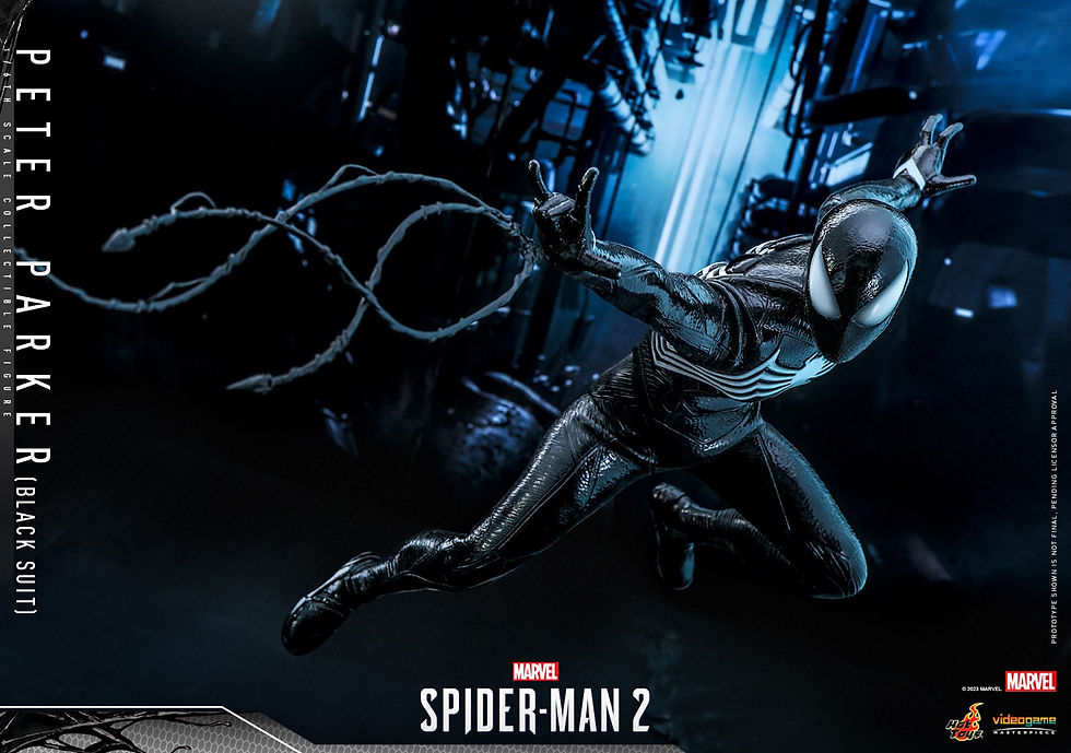 Miniatura: Spider-Man 2 Video Game 1/6 Peter Parker (Black Suit) 30 cm