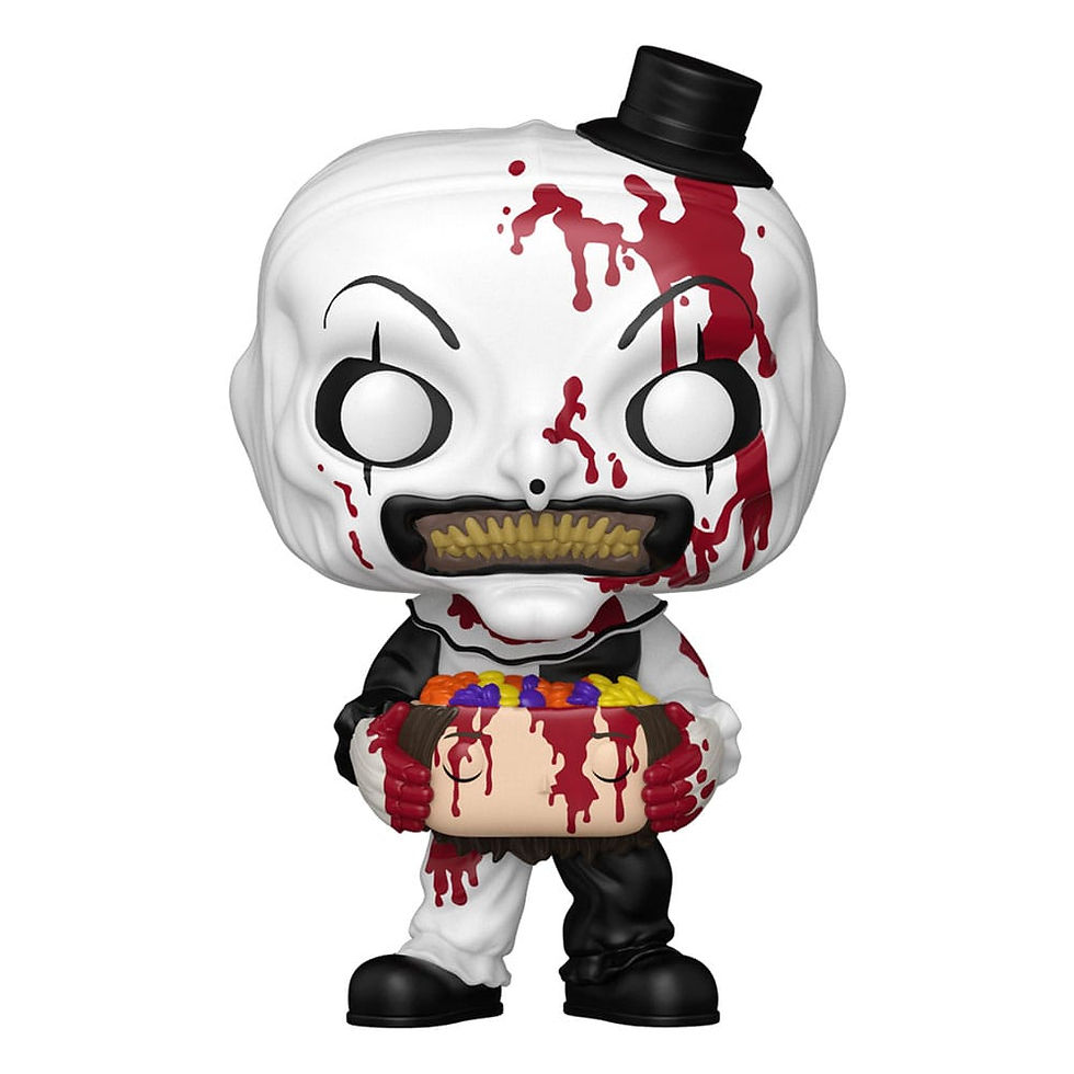 Miniatura: Terrifier 2 POP! Movies Vinyl Figure 1796 Art the Clown & Candy Filled Head 9 cm