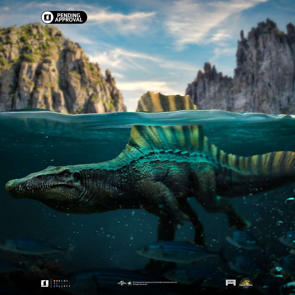 Jurassic World Icons Statue Spinosaurus 18 cm