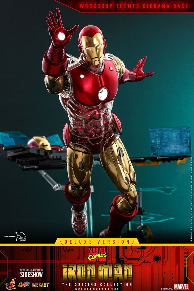 Miniatura: Marvel The Origins Collection Comic Masterpiece 1/6 Iron Man Deluxe by Hot Toys