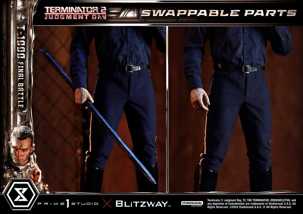 Thumbnail: Terminator 2 Museum Masterline Series Statue 1/3 T-1000 Final Battle 73 cm