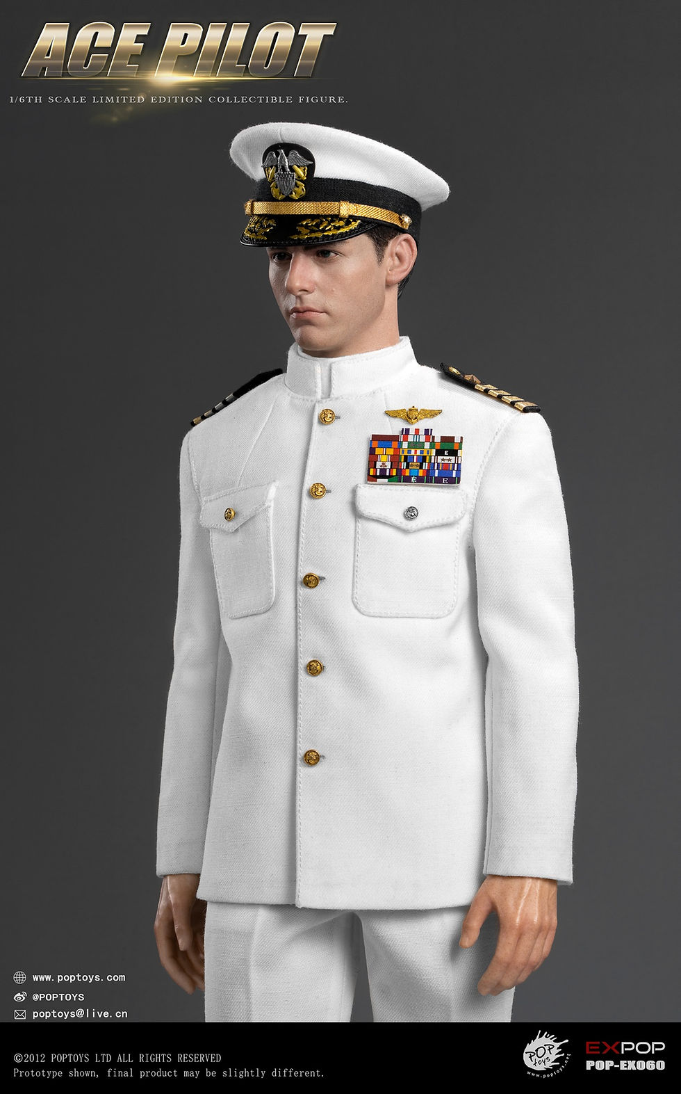 Miniatura: PopToys Ace Pilot Uniform Version 1/6 Top Gun Maverick EX060