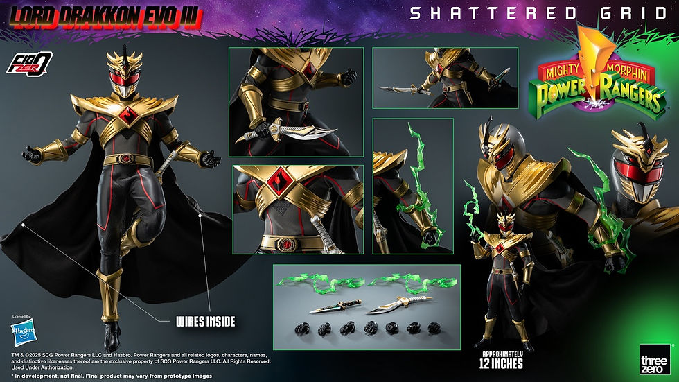 Miniatura: Threezero Power Ranger Mighty Morphin 1/6 Lord Drakkon Evo III