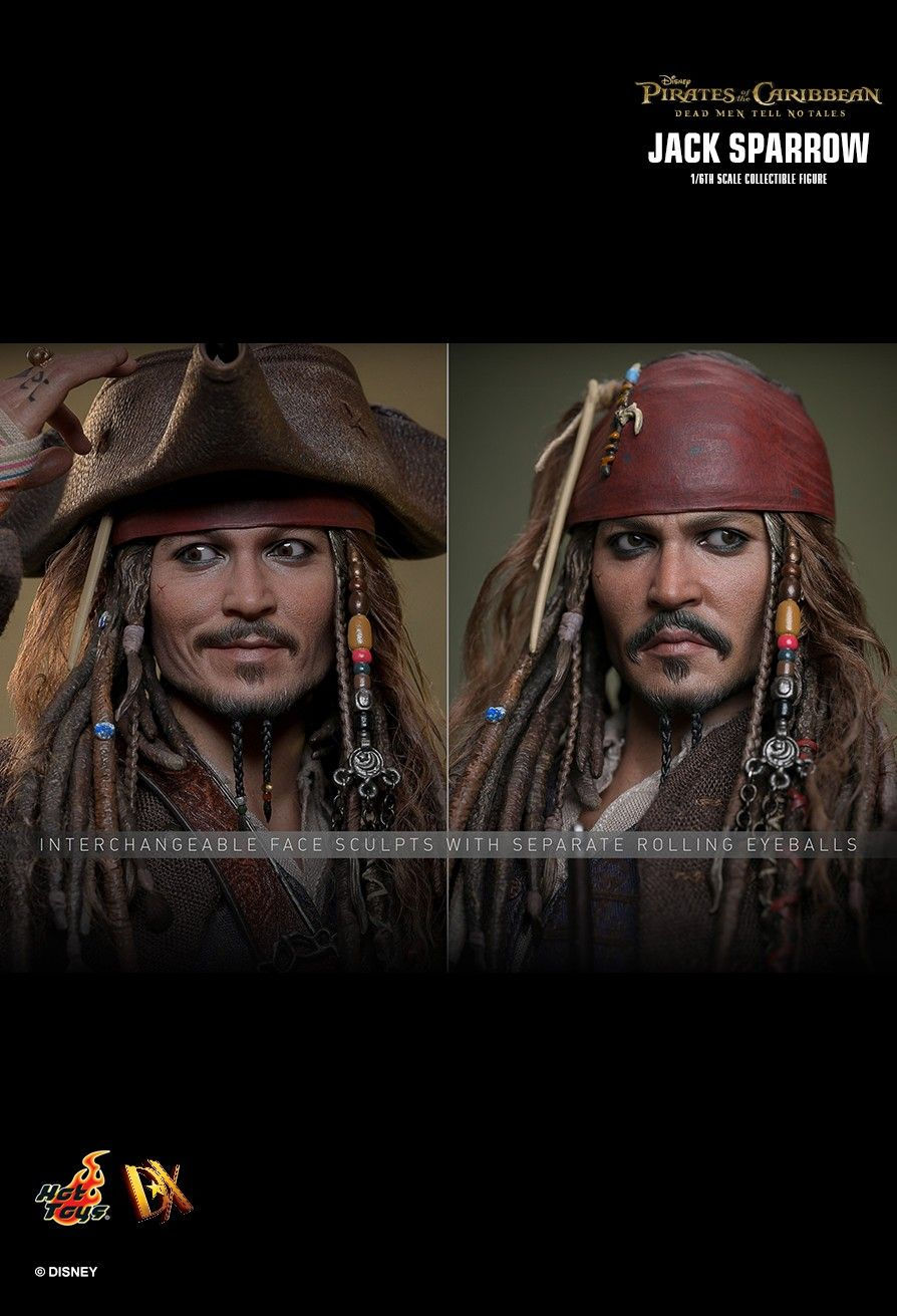 Thumbnail: Pirates of The Caribbean:Dead Men Tell No Tale 1/6 Jack Sparrow DX37
