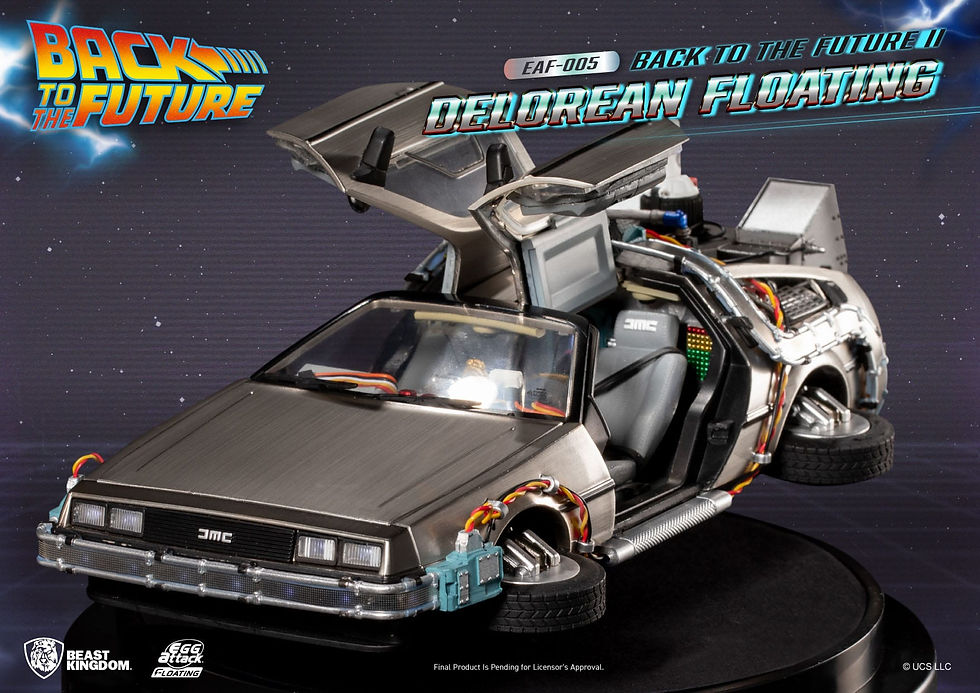 Miniatura: Back to the Future II Egg Attack Floating  DeLorean Standard Version 20 cm