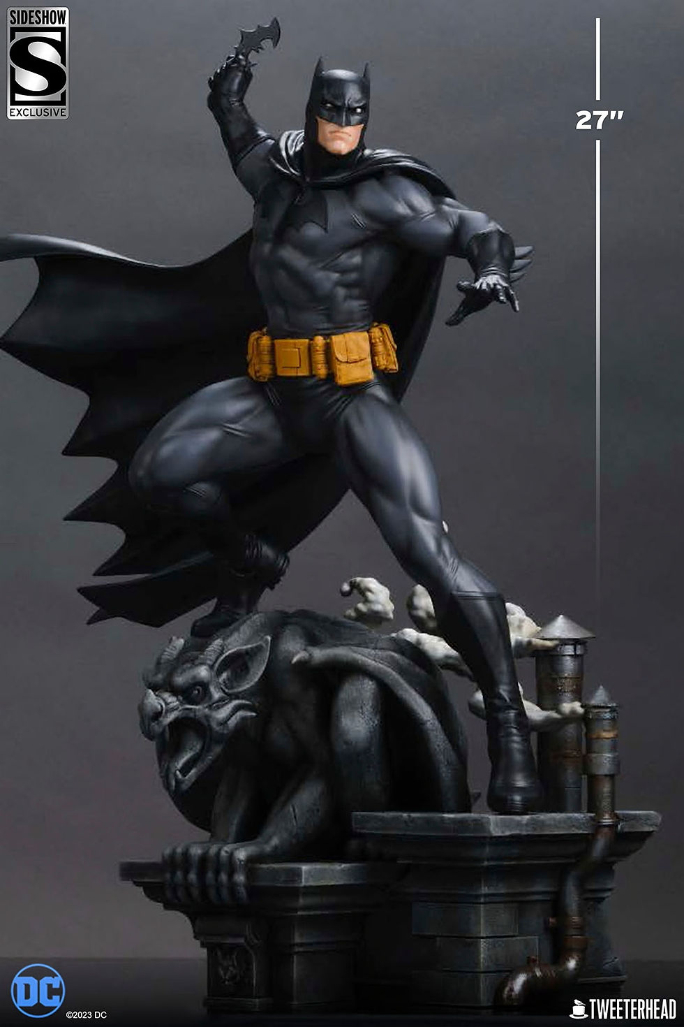 Miniatura: DC Comics Maquette 1/4 Batman (Black and Gray Edition) 66 cm