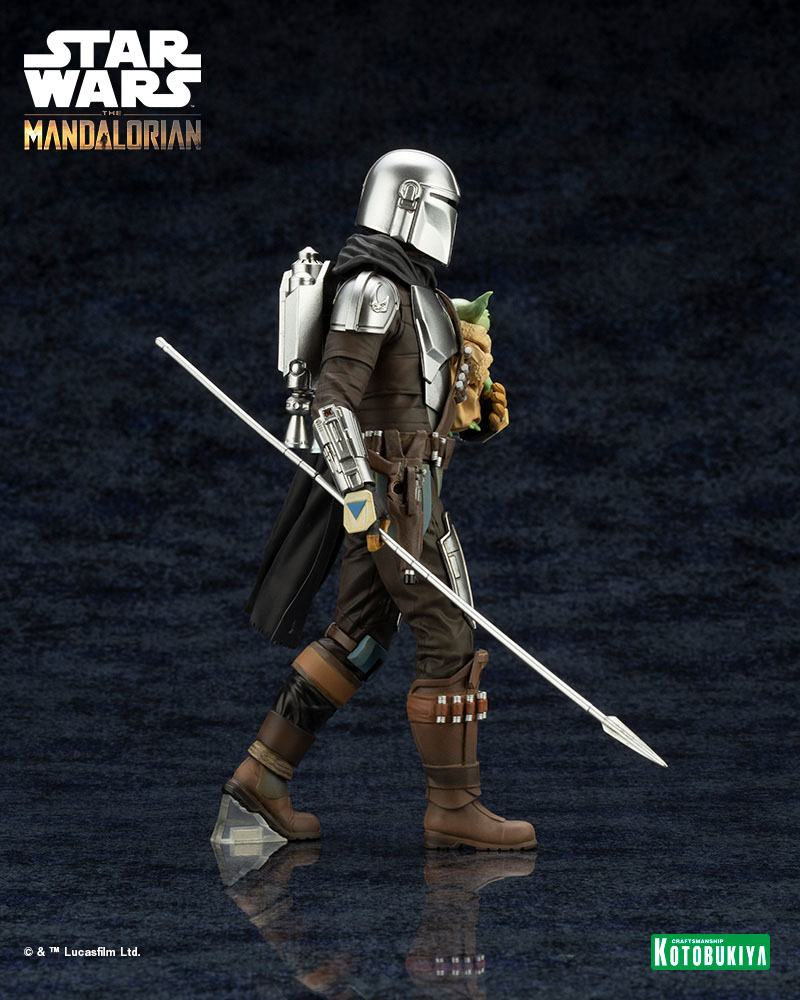 Thumbnail: The Mandalorian ARTFX Statue 1/10 Mandalorian & Grogu with Beskar Staff 18 cm