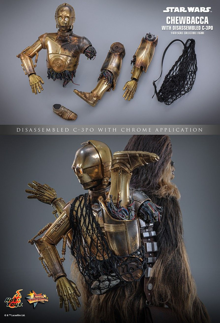 Miniatura: Star Wars Episode V: The Empire Strikes Back 1/6 Chewbecca with C-3PO MMS766