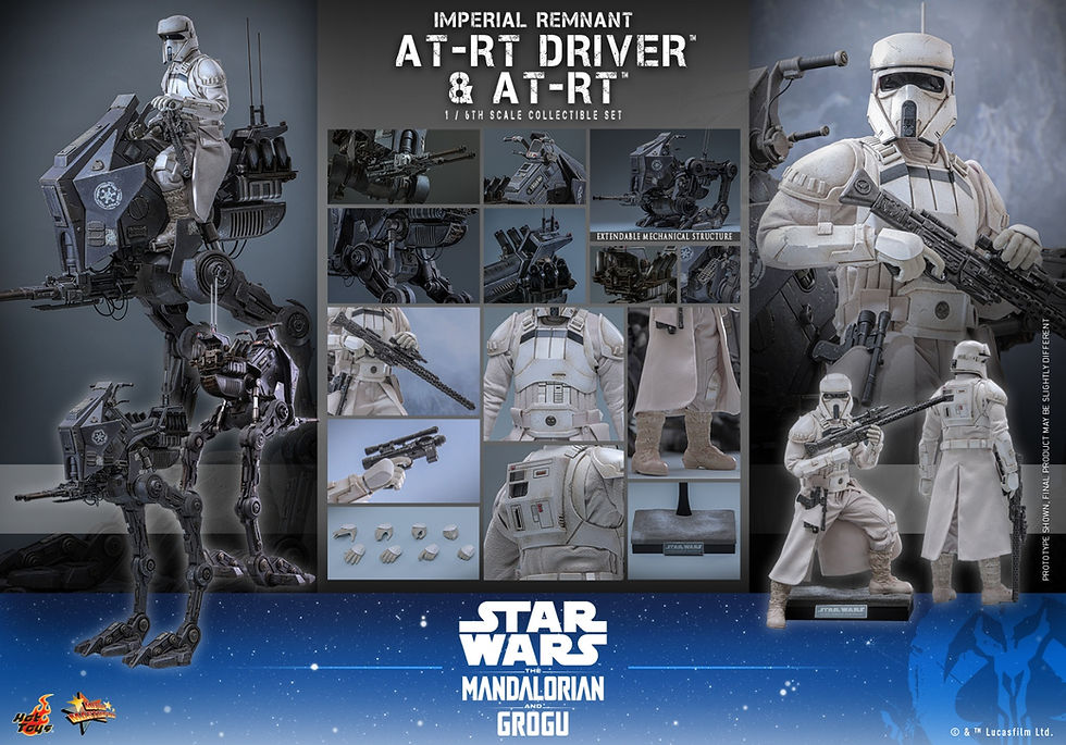Thumbnail: Star Wars: The Mandalorian and Grogu 1/6 Imperial Remnant AT-RT & Driver MMS875