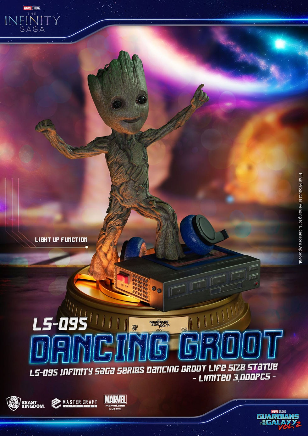 Miniatura: Guardians of the Galaxy 2 Life-Size Statue Dancing Groot heo EU Exclusive 32 cm