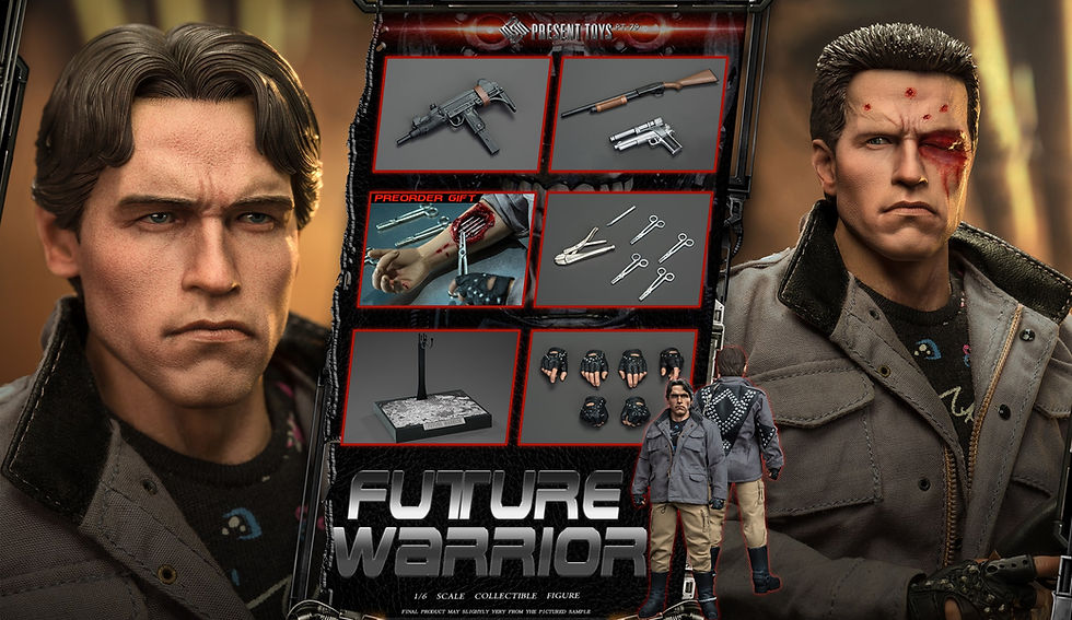 Miniatura: Present Toys Terminator 1/6 T-800 Future Warrior Pt-SP79