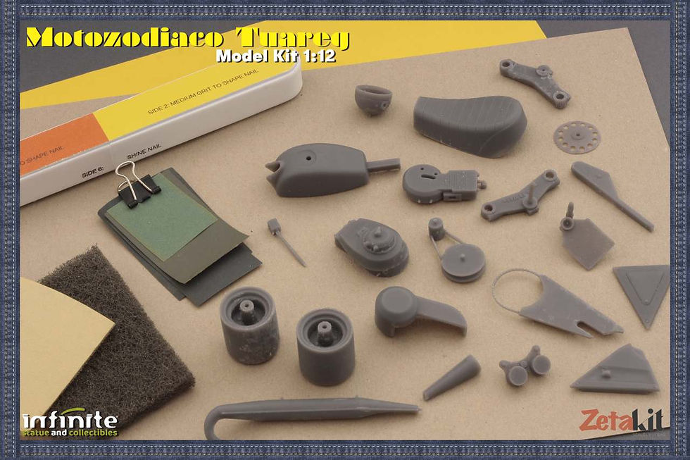 Miniatura: Tuareg Moto Zodiaco Model Kit 1/12