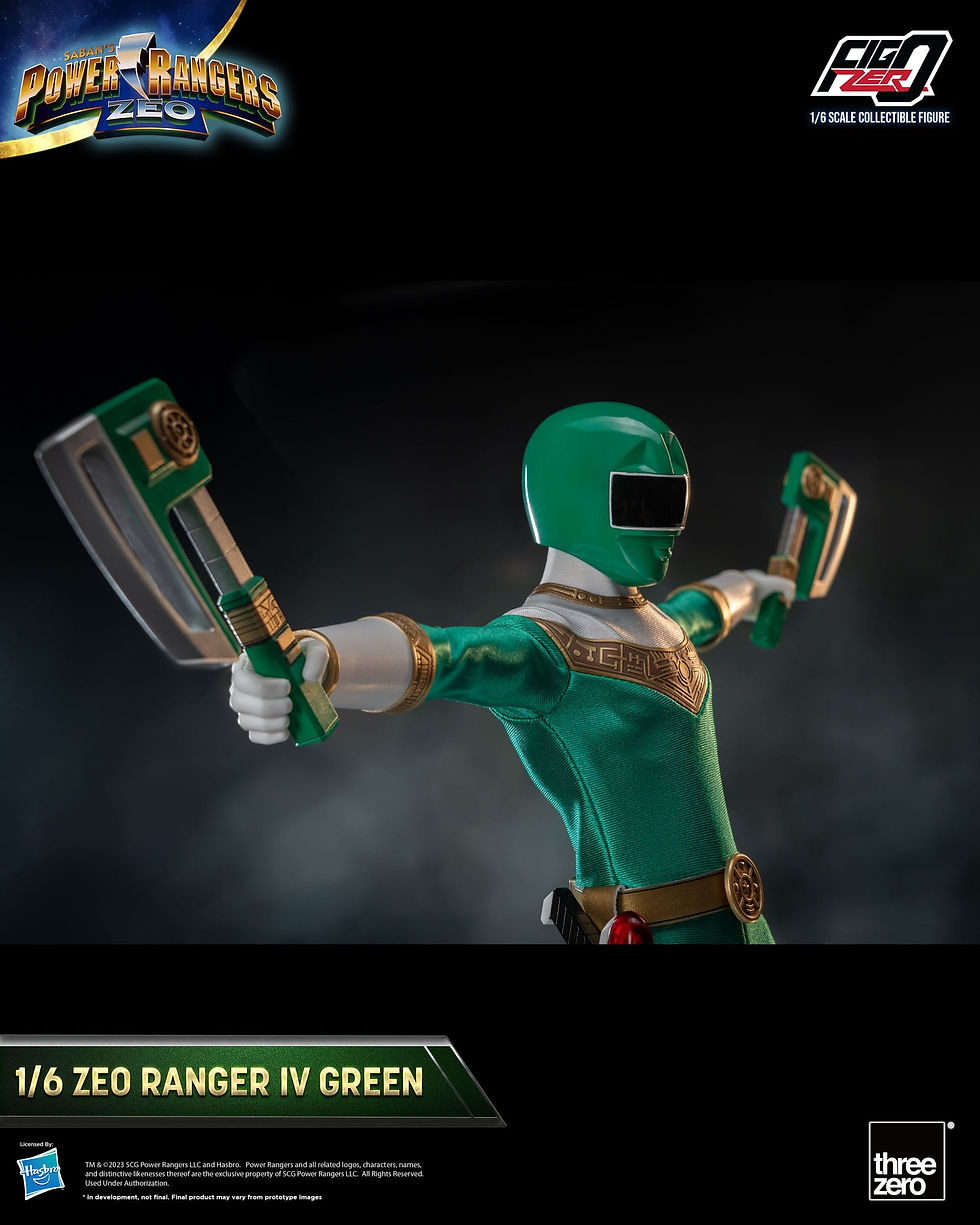 Thumbnail: Power Rangers Zeo FigZero Action Figure 1/6 Ranger IV Green 30 cm