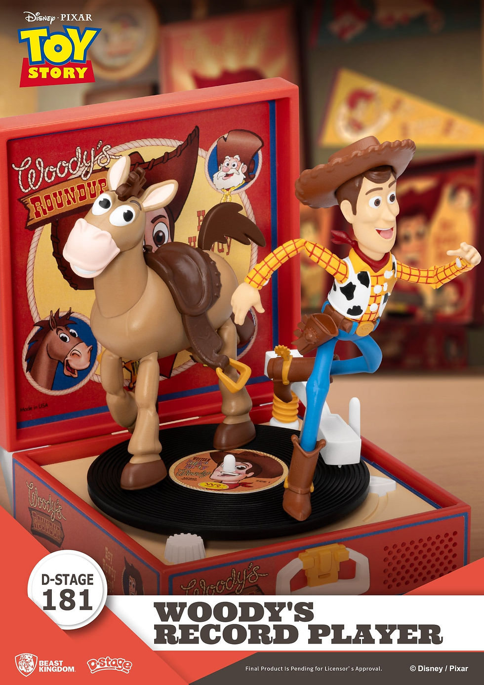 Miniatura: Toy Story Record Player Series PVC figure Woody's Record Player 13 cm