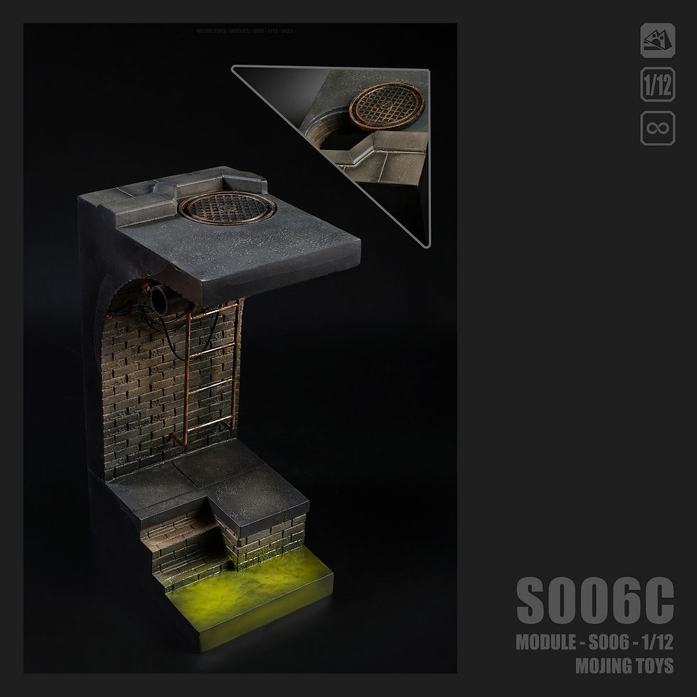 Miniatura: Mojing Toys 1/12 American Comic Sewer Diorama S006