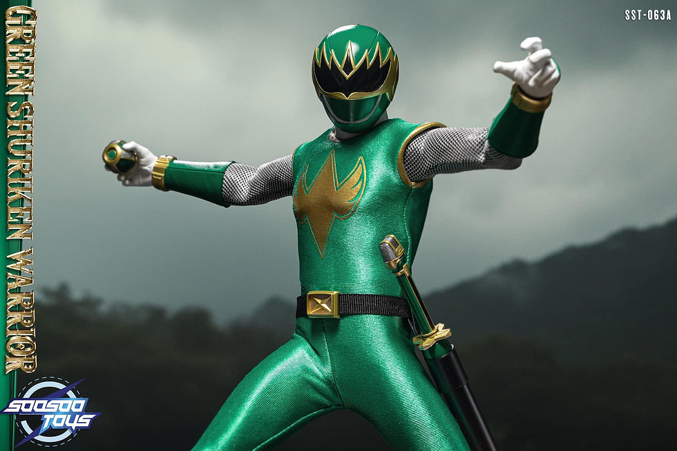 Thumbnail: SooSoo Toys (SST063A) 1/6 Scale Green Shuriken Warrior Figure