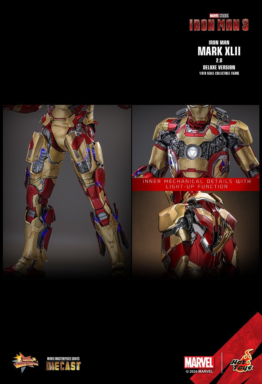 Miniatura: Iron Man 3: Iron Man MarkXLII (2.0) 1/6 Deluxe Version MMS759D66