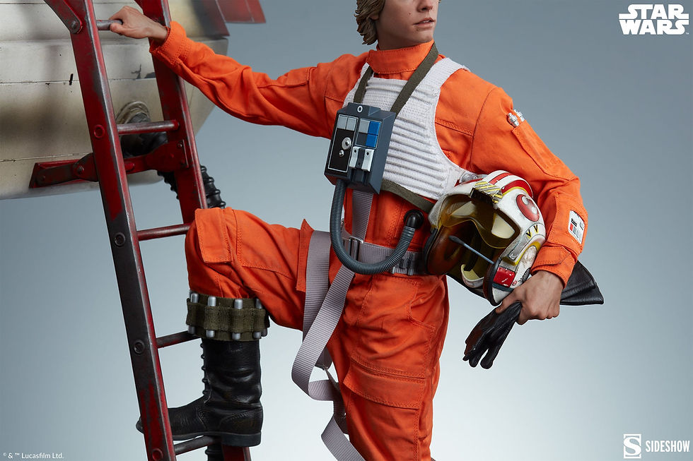 Thumbnail: Star Wars Premium Format Statue Luke Skywalker & X-Wing: Red Five, Standing 76cm