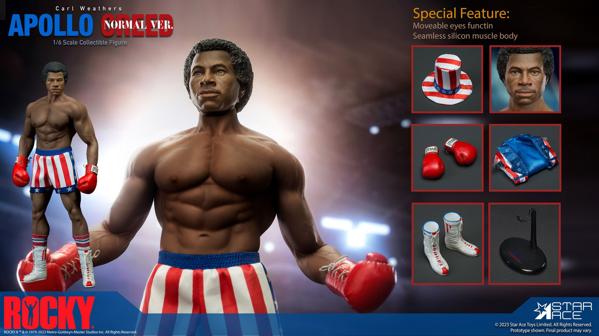 Rocky Apollo Creed  1/6 Normal Version