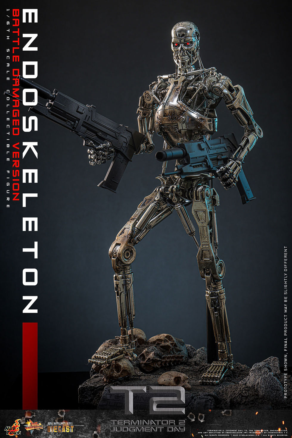Miniatura: Terminator 2 1/6 T-800 Endoskeleton Battle Damage Version MMS840D77