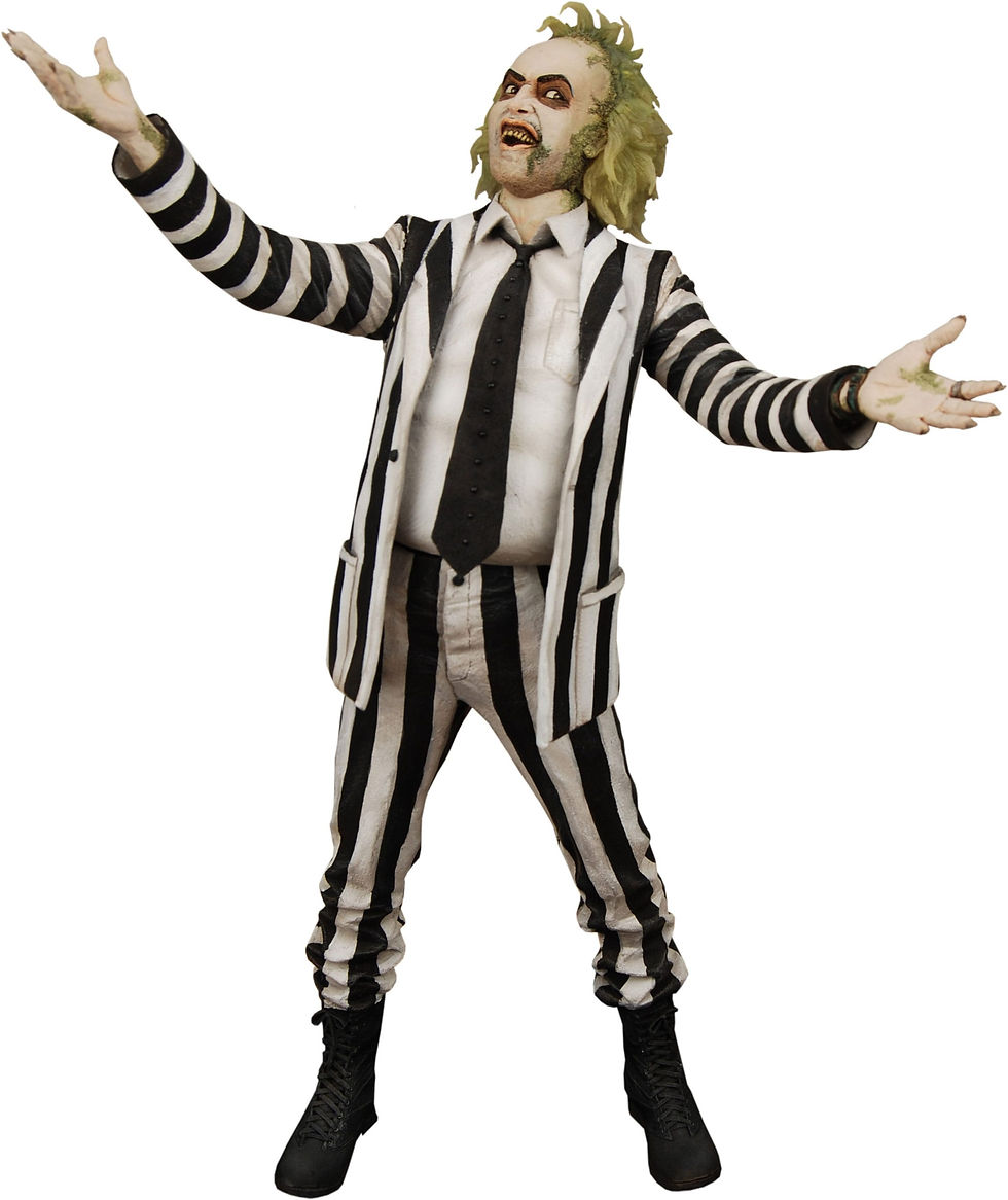 Beetlejuice 1988 Action Figure 1/4 Striped Suit Beetlejuice 45 cm