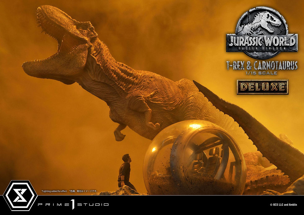 Miniatura: Jurassic World: Fallen Kingdom 1/15 T-Rex & Carnotaurus Deluxe