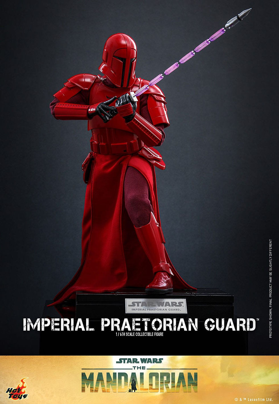 Miniatura: Star Wars: The Mandalorian Action Figure 1/6 Imperial Praetorian Guard 30 cm