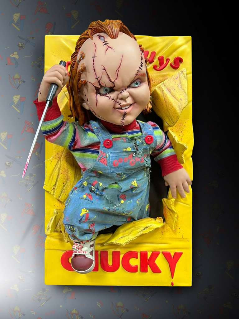Miniatura: Bride of Chucky - Chucky wall sculpture 1/2 o 1/1