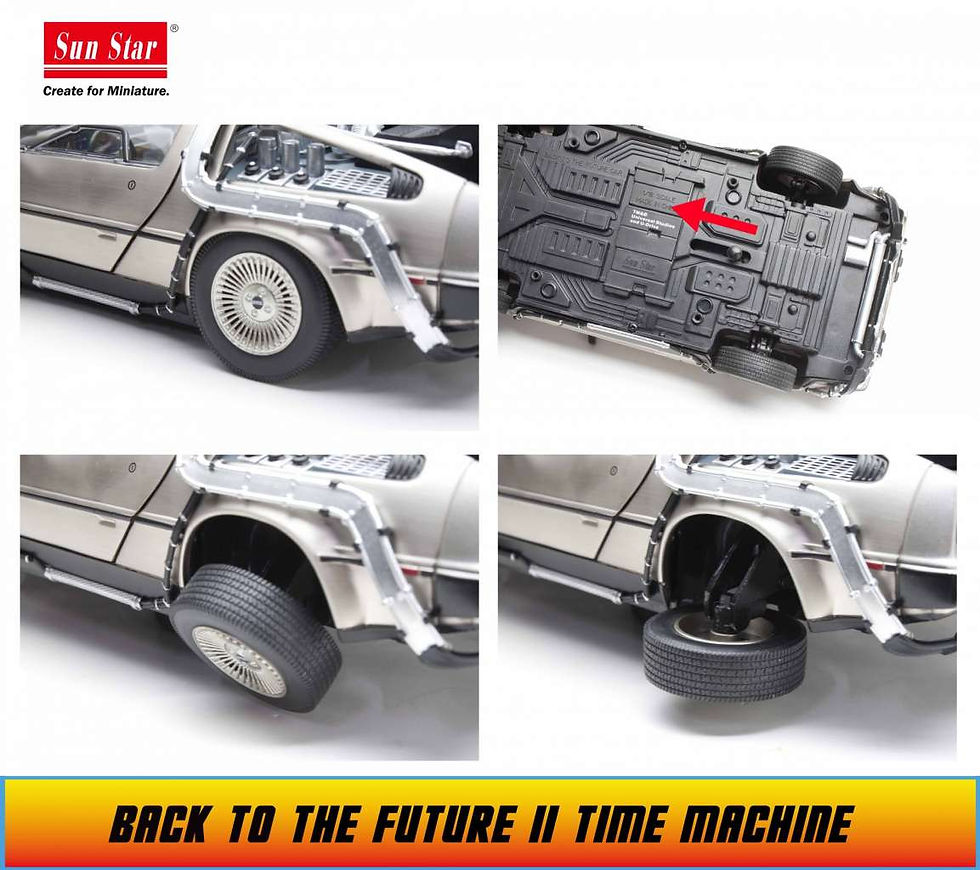 Miniatura: Back to the future II 1/18 De Lorean die-cast
