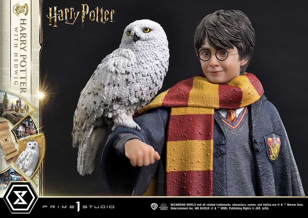 Miniatura: Harry Potter Prime Collectibles Statue 1/6 Harry Potter with Hedwig 28 cm